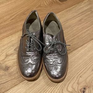 Oxfords - lace up shoes - metallic oxfords